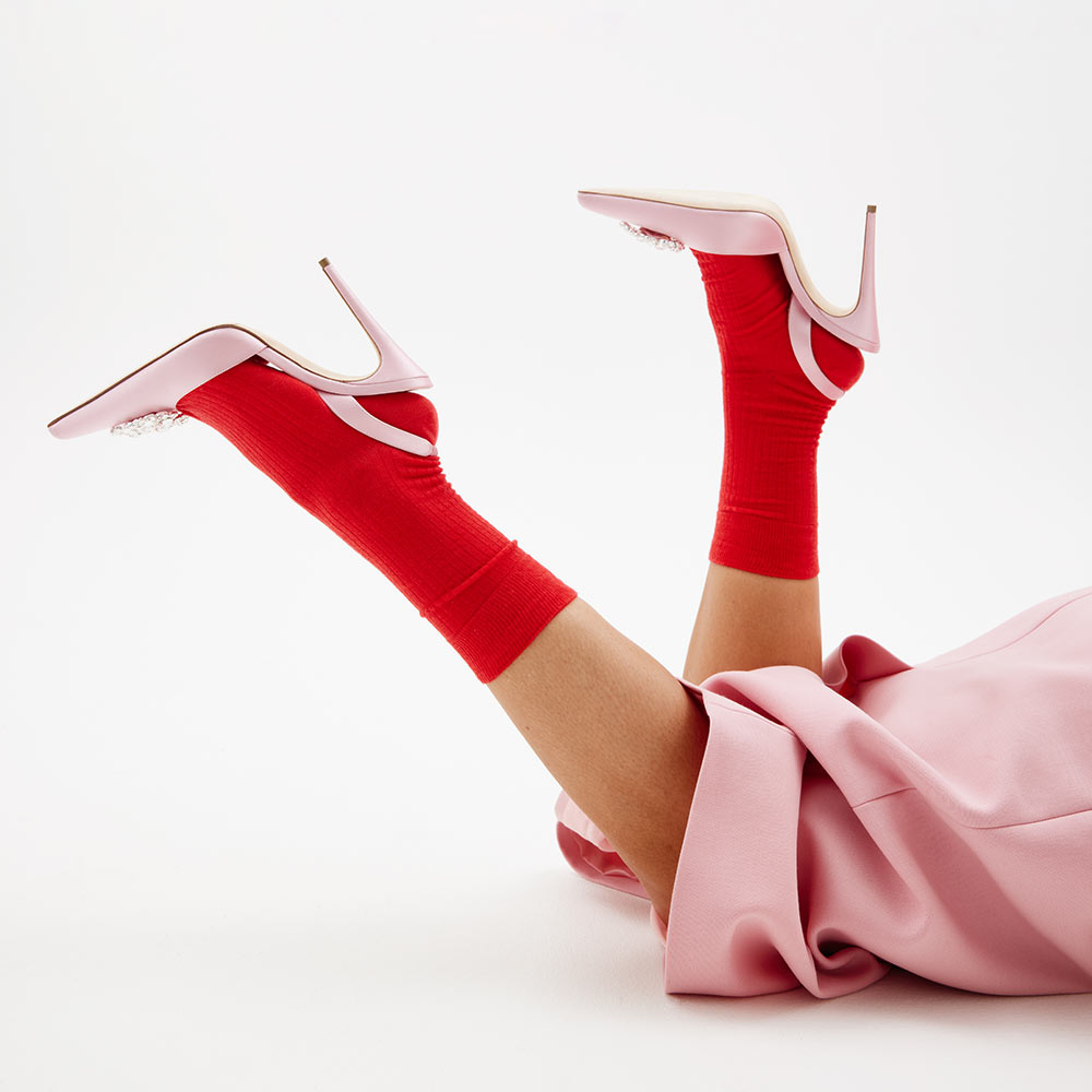 Merinoullsokk Janka Polliani x Pierre Robert, Racing Red, hi-res